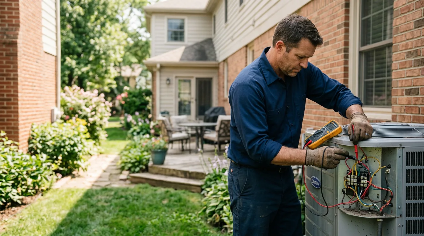 HVAC technician working near Glasgow, VA